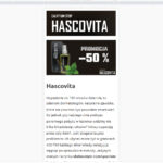 Hascovita.com - screenshot urządzenia mobilne
